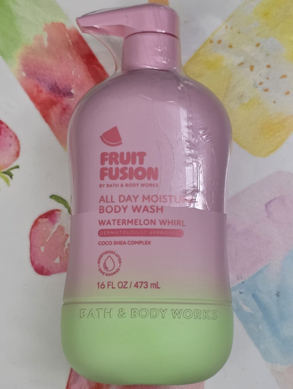 Bath & Body Works Fruit Fusion Watermelon Whirl Moisturizing Body Wash 16oz NEW
